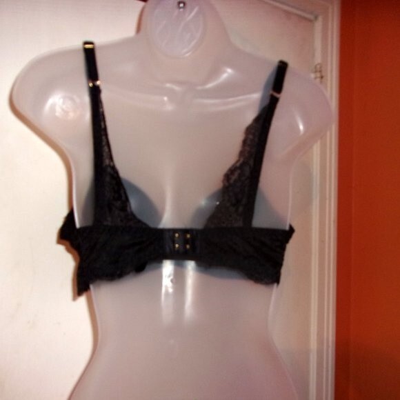 Youmita Soft Cup Demi Black Lace 34B Bra NWT - Picture 6 of 9
